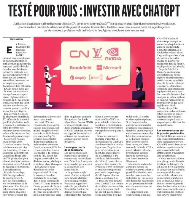 Tested for You: Investing with ChatGPT